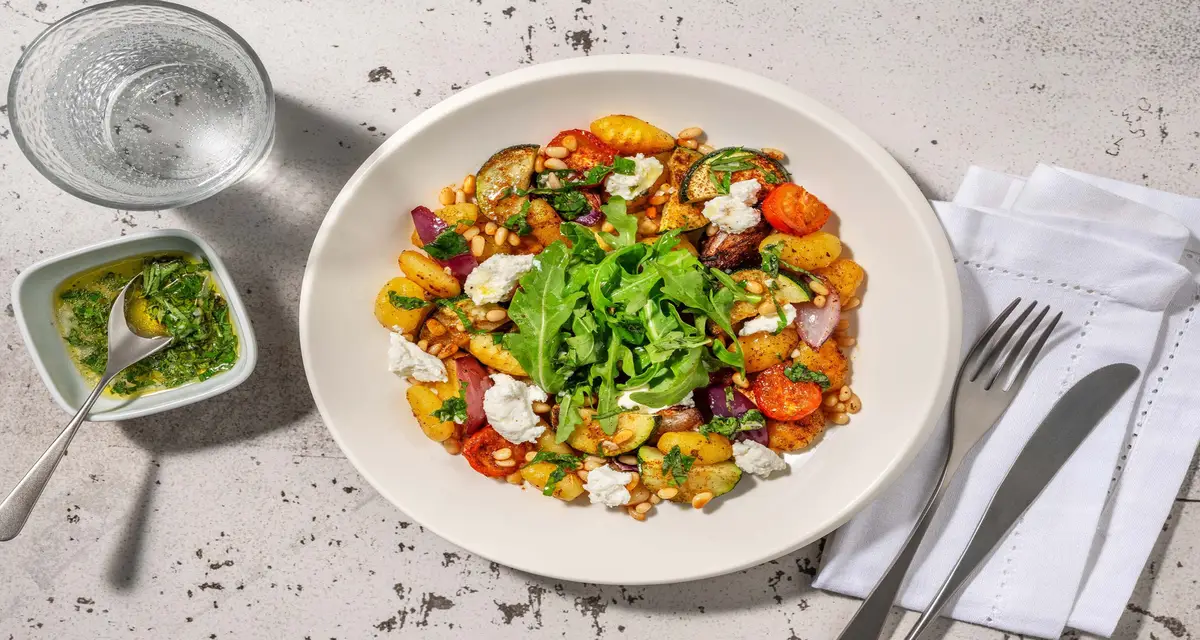 Middelhavsinspireret ovnbagt gnocchi